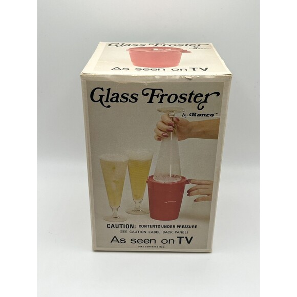 Vintage Ronco Glass Froster In Box 1975 As Seen On TV Empty Canister Used - Picture 6 of 9